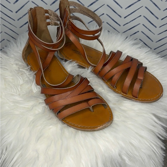 American Eagle Outfitters Shoes - American Eagle Gladiator Strappy Sandal Brown size 9
